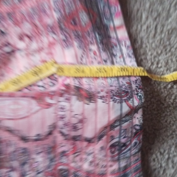 Tommy Hilfiger gorgeous dress, size 10 Pink & Orange Paisley Stripe Tie waist - Picture 8 of 8